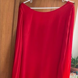 Red, GB long-sleeved dress